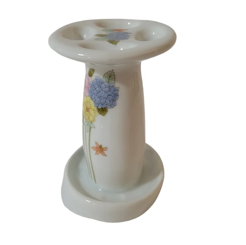 Takahashi Joy Floral Toothbrush Holder Cup Porcelain